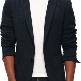 Casual Knit Blazer Unstructured Sport Coat image 1