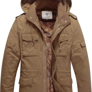 Winter Thickened Military Parka Jacket Warm Coat image 1